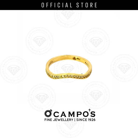 Shiloh 18K Yellow Gold Half Eternity Ring