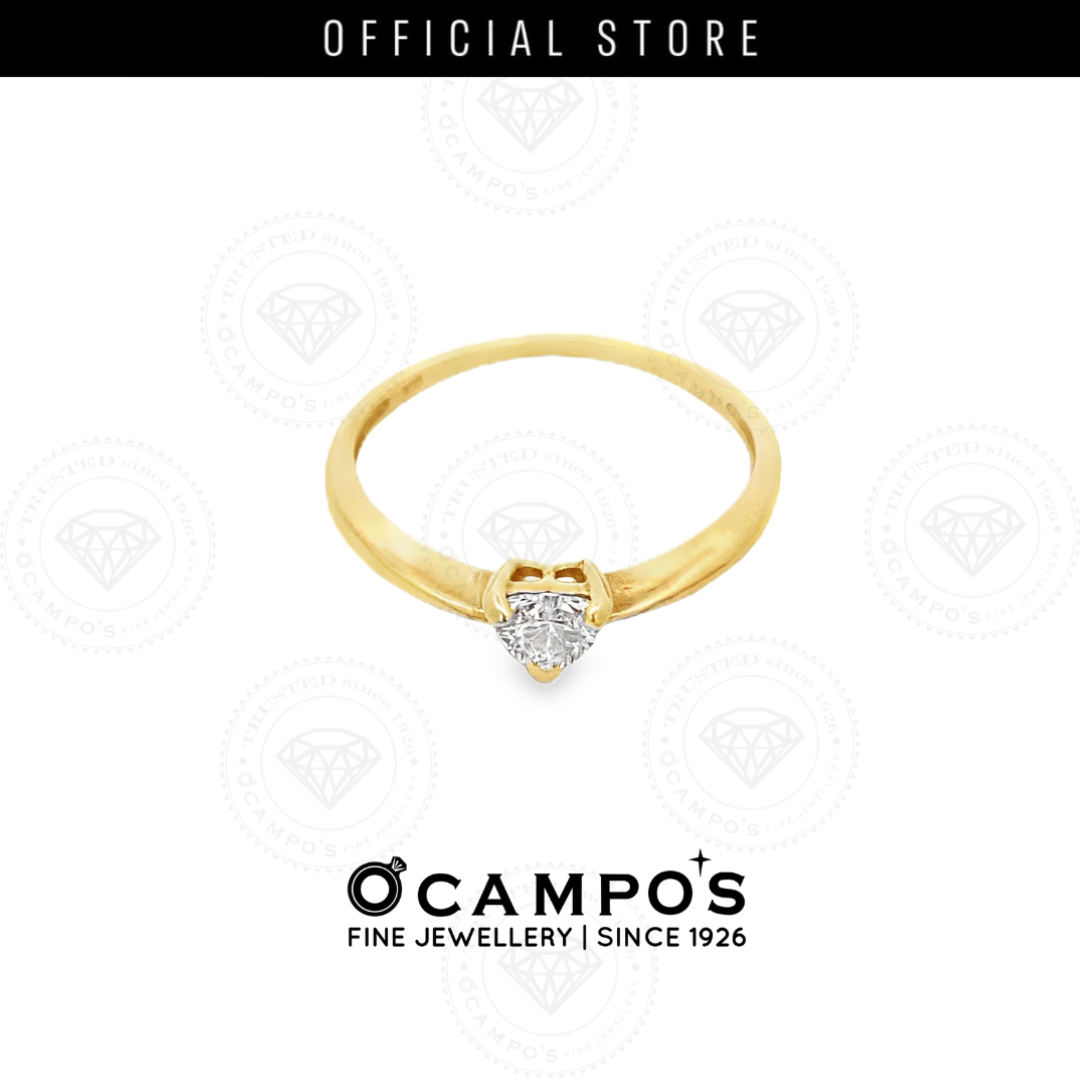 SOLITAIRE HEART CUT DIAMOND RING