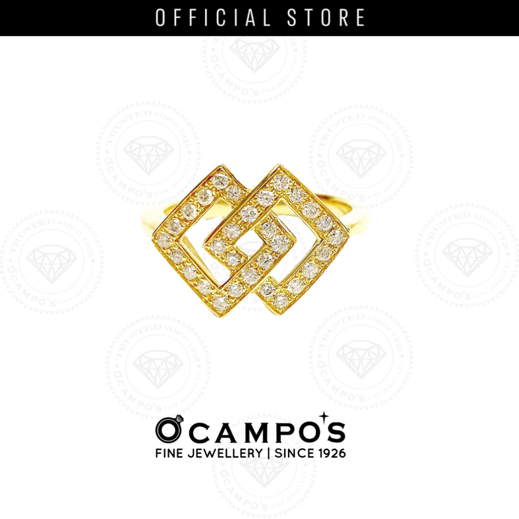 Audrey Diamond Ring - Yellow Gold