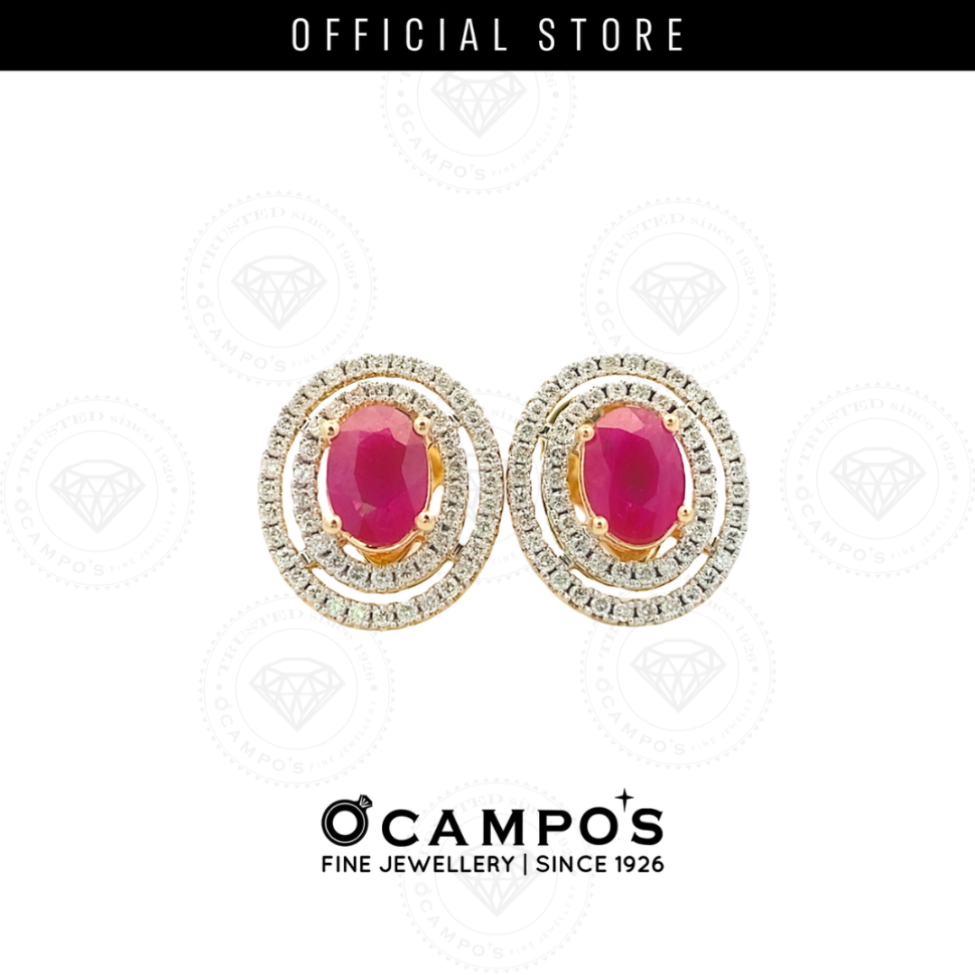 Alejandra Ruby Earrings