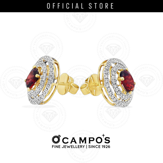 Kisha Garnet Earrings