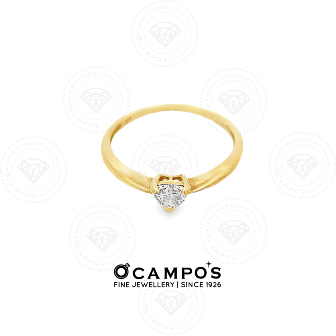 SOLITAIRE HEART CUT DIAMOND RING
