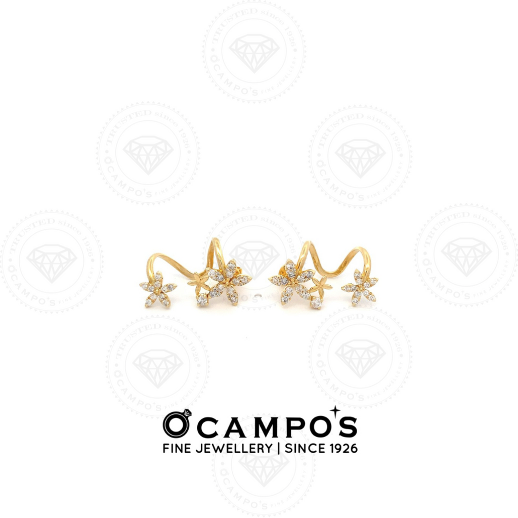 Amirah Yellow Gold Earrings