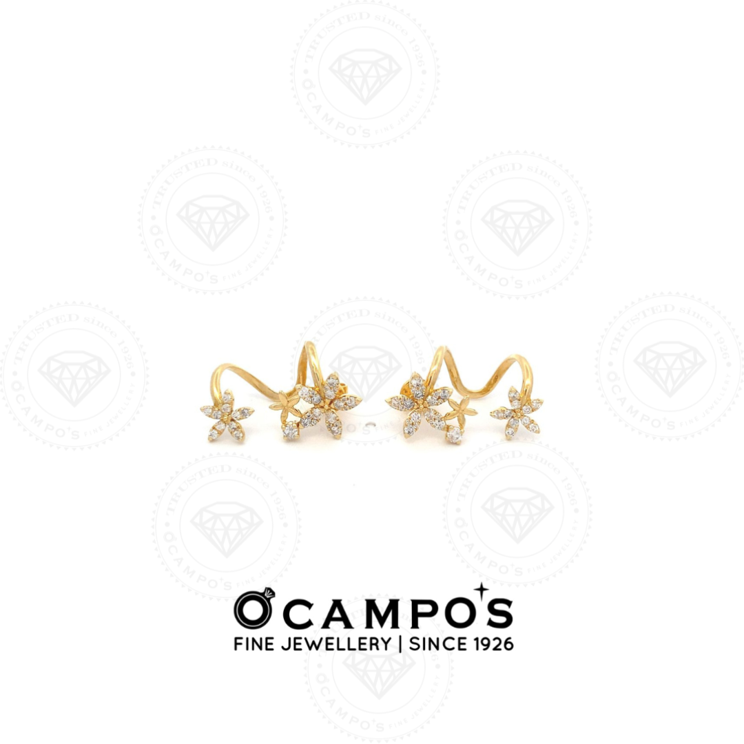 Amirah Yellow Gold Earrings