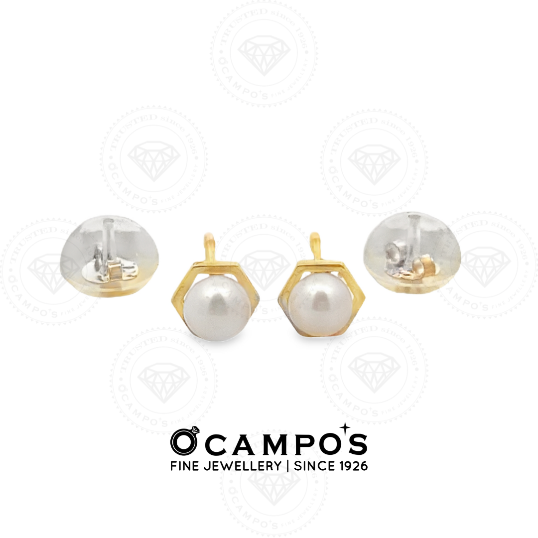 Shane Stud Pearl Earrings