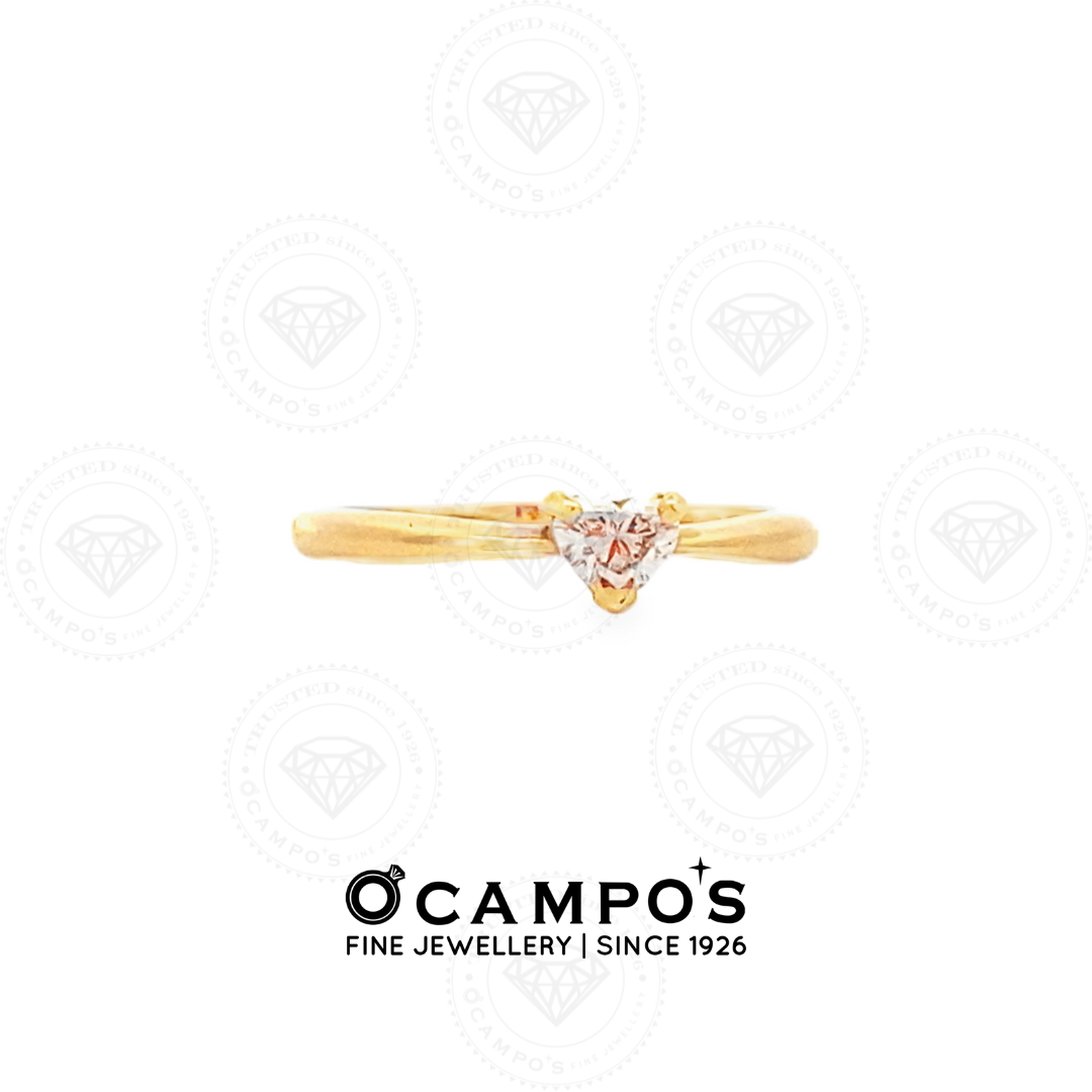 SOLITAIRE HEART CUT DIAMOND RING