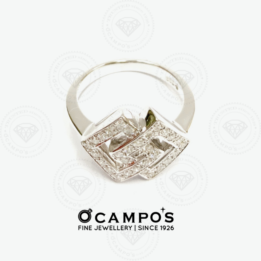 Audrey Diamond Ring - White Gold