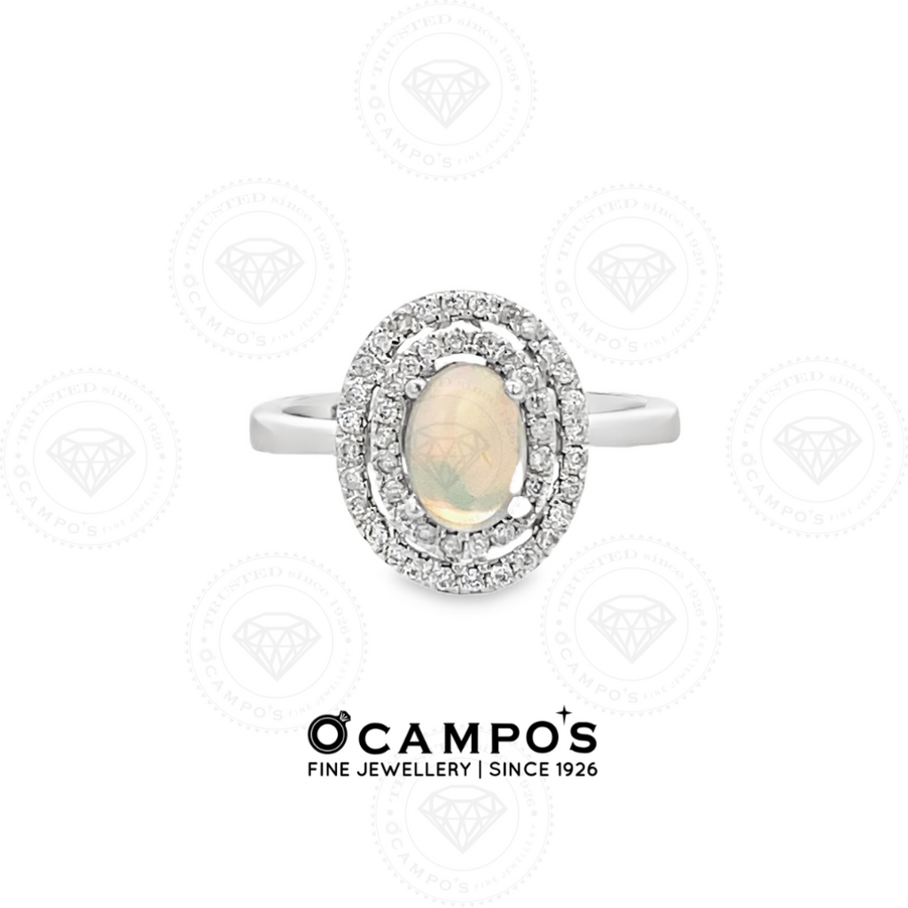 LEVIE HALO OPAL RING