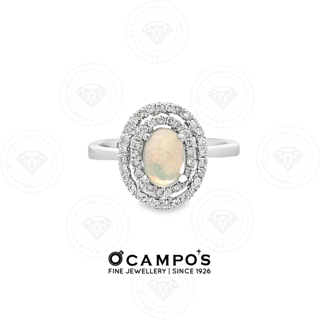 LEVIE HALO OPAL RING