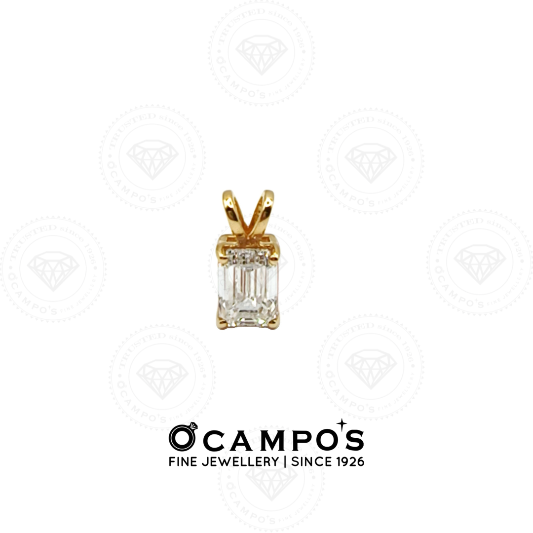 Nova Lab-grown Emerald cut Pendant