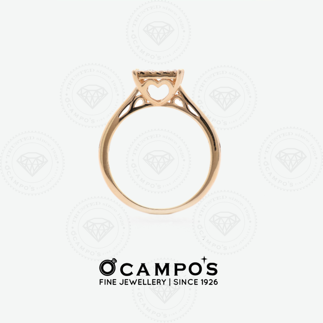 Duchess Illusion Diamond Ring - Yellow Gold