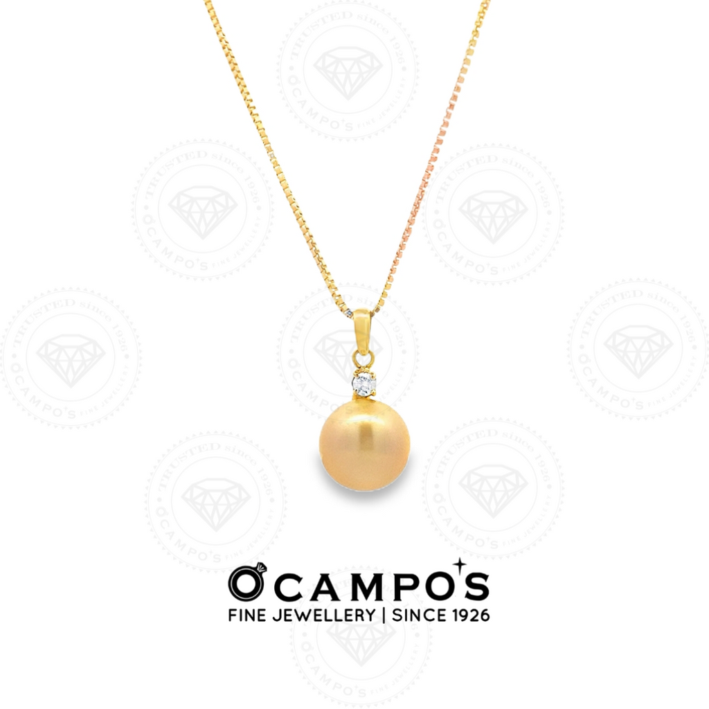 Clara Champagne South Sea Pearl Pendant