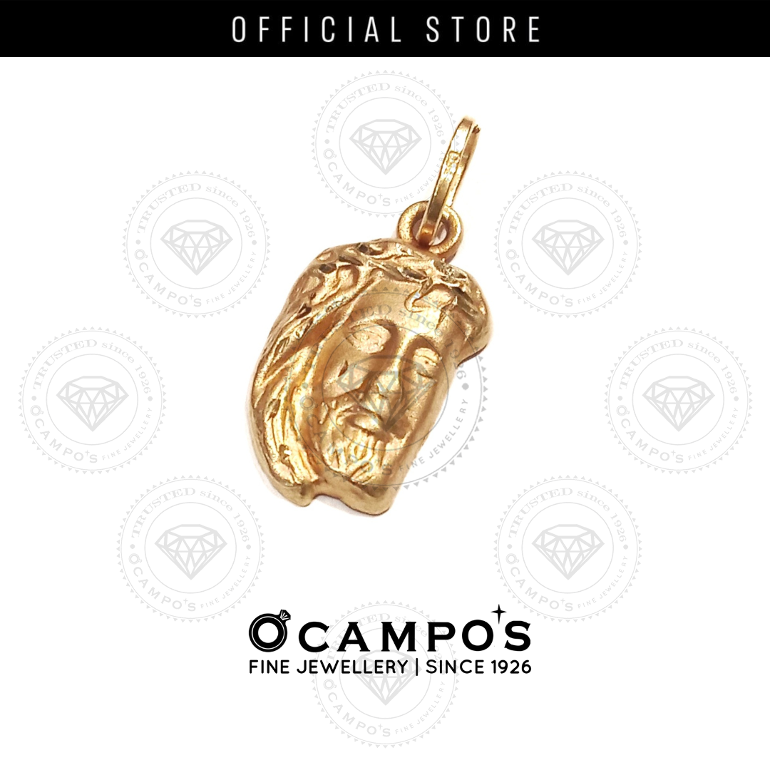 Jesus Face Gold Pendant