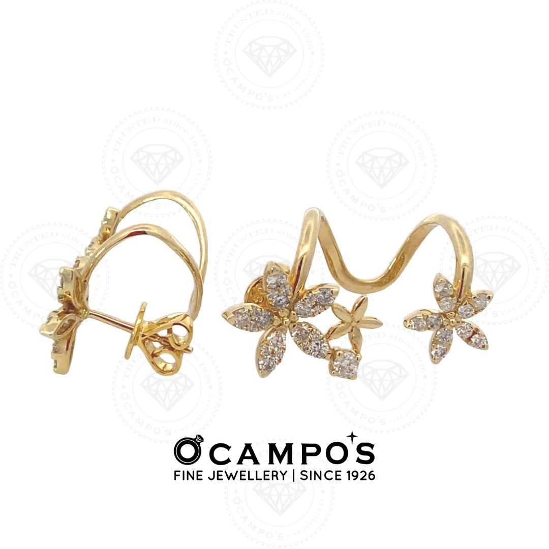 Amirah Yellow Gold Earrings