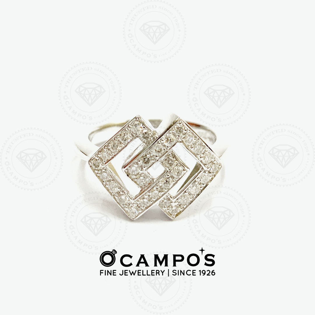 Audrey Diamond Ring - White Gold