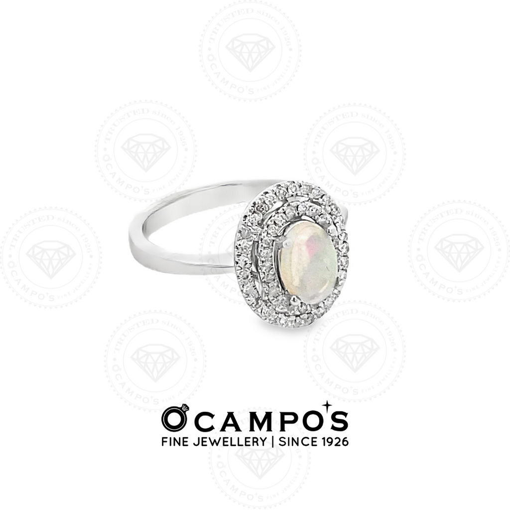 LEVIE HALO OPAL RING