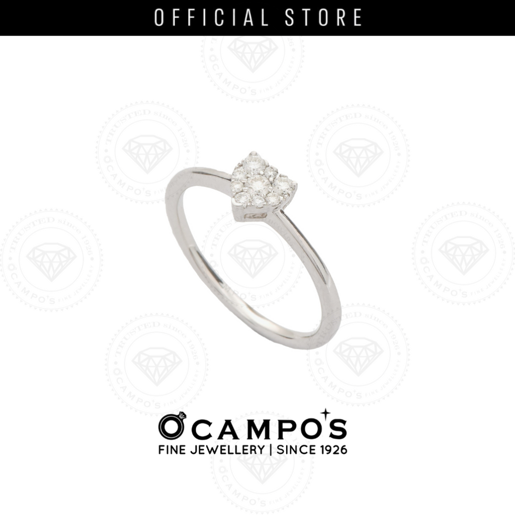 Countess Illusion Diamond Ring -  White Gold