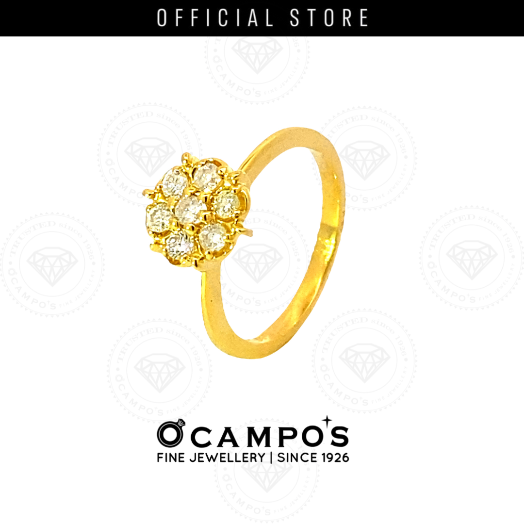 Rosa Diamond Ring - Yellow Gold