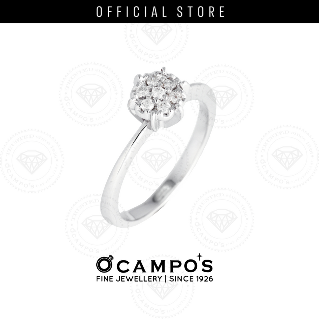 Rosa Diamond Ring - White Gold