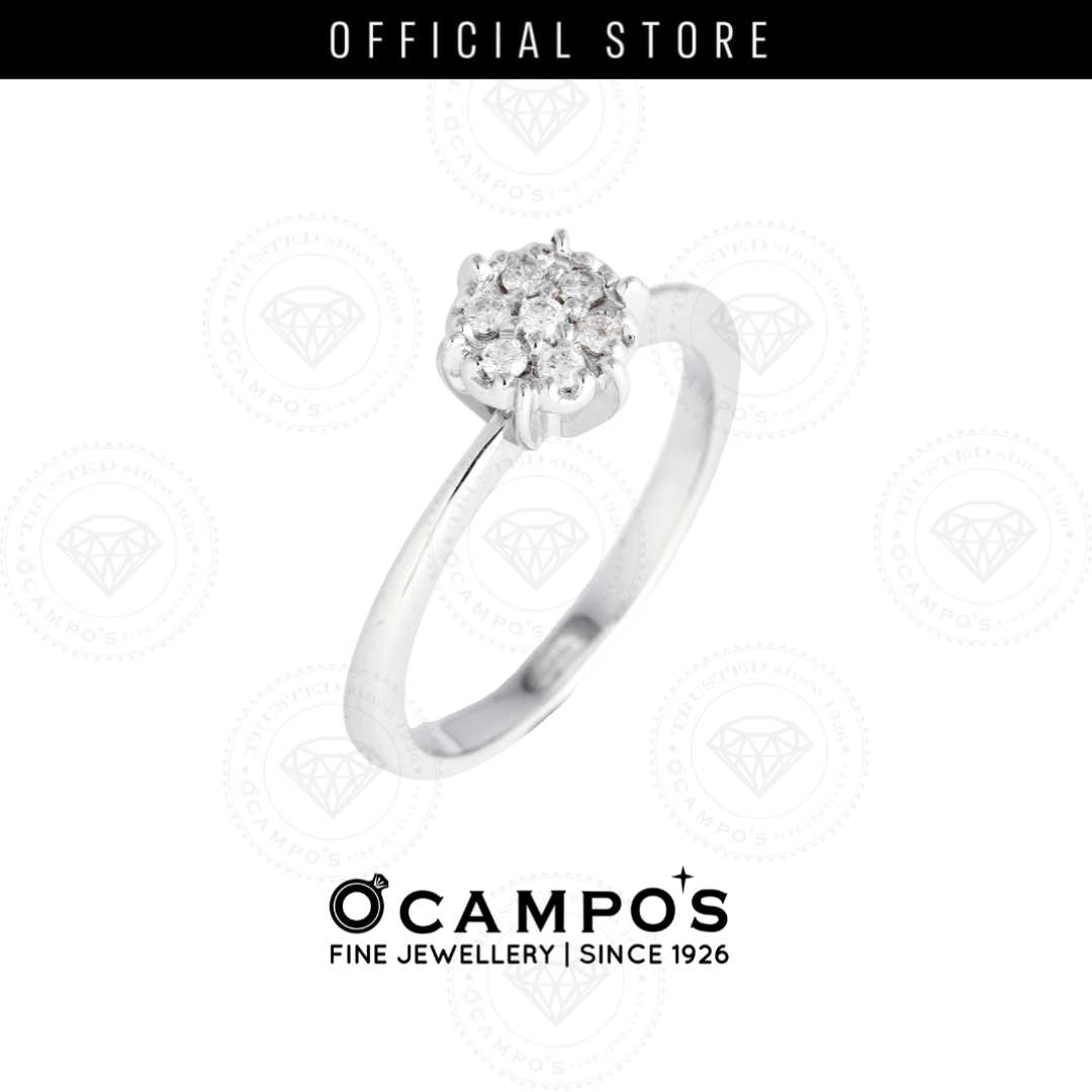Rosa Diamond Ring - White Gold