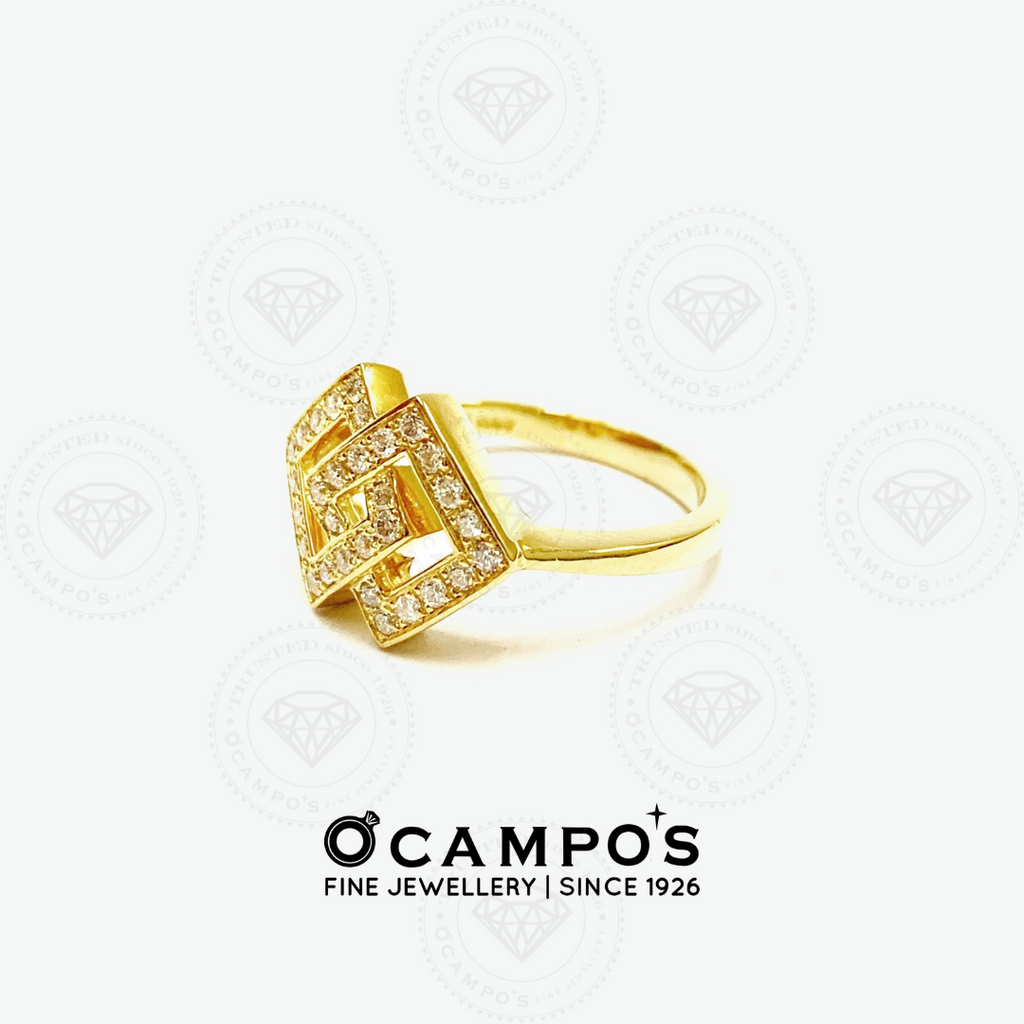 Audrey Diamond Ring - Yellow Gold