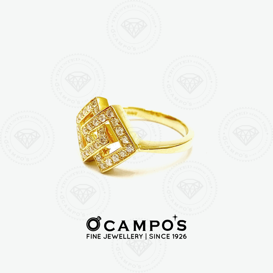 Audrey Diamond Ring - Yellow Gold