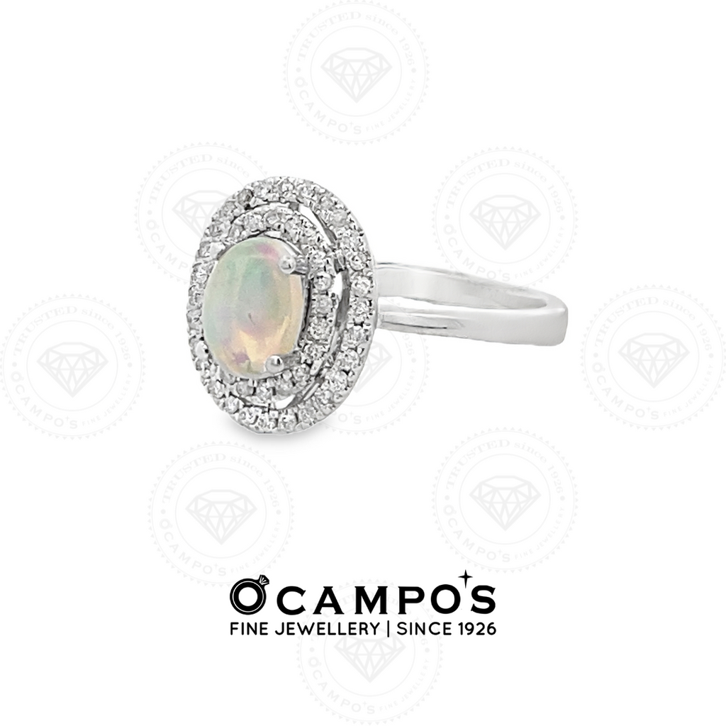 LEVIE HALO OPAL RING