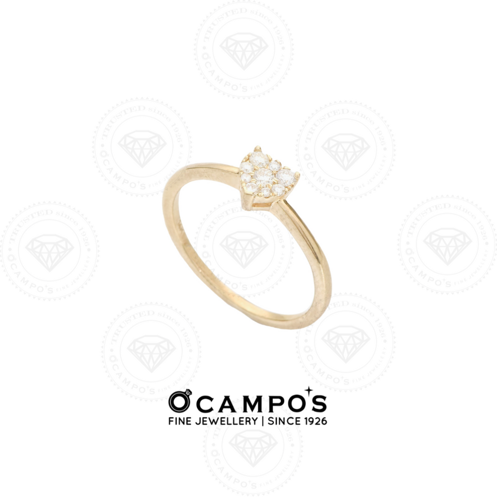 Countess Illusion Diamond Ring - Yellow Gold