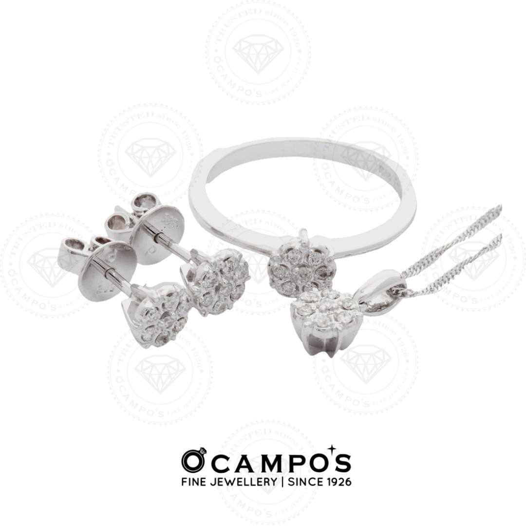 Rosa Diamond Ring - White Gold