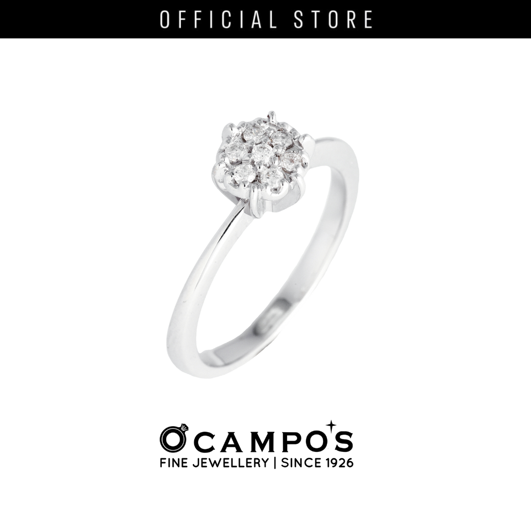 Rosa Diamond Ring - White Gold