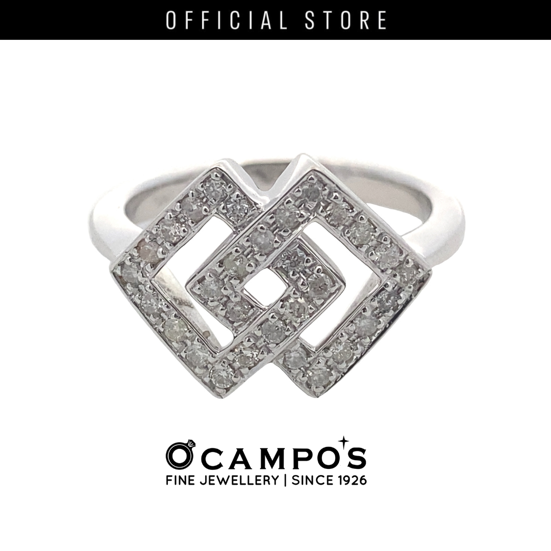 Audrey Diamond Ring - White Gold