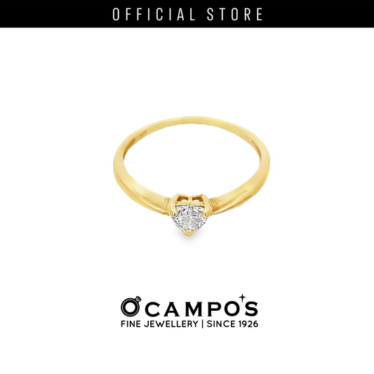 SOLITAIRE HEART CUT DIAMOND RING