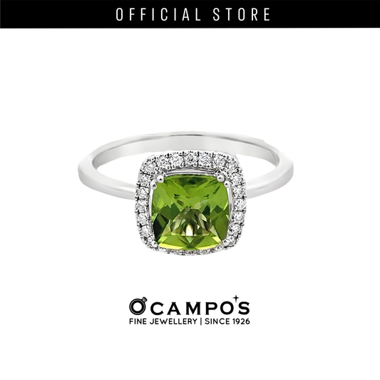 BRIANA CUSHION PERIDOT RING