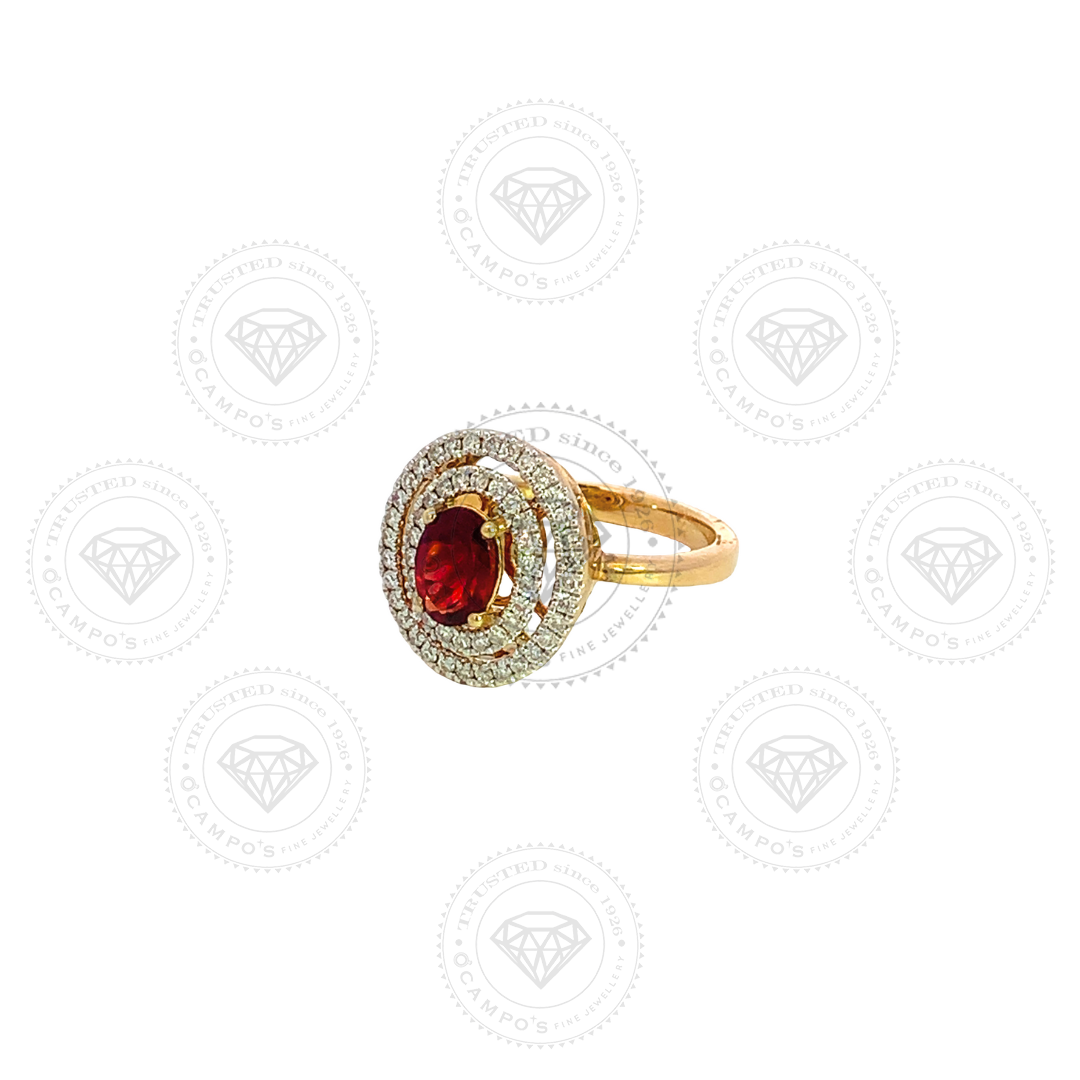 LUCIA GARNET RING