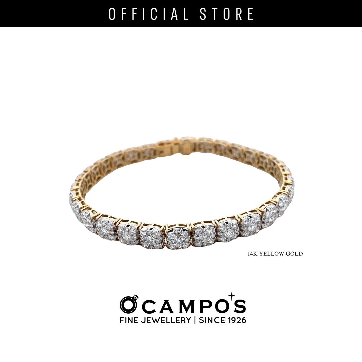 Adeline Diamond Tennis Bracelet 14Karat Yellow Gold