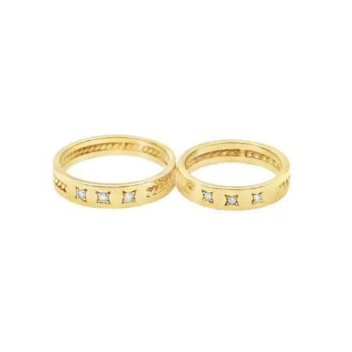 OCAMPOS FINE JEWELLERY CHLOE WEDDING RING 14K YELLOW GOLD SIZE 8