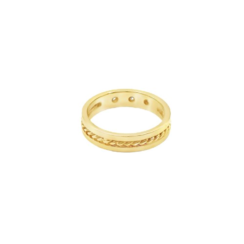 OCAMPOS FINE JEWELLERY CHLOE WEDDING RING 14K YELLOW GOLD SIZE 8