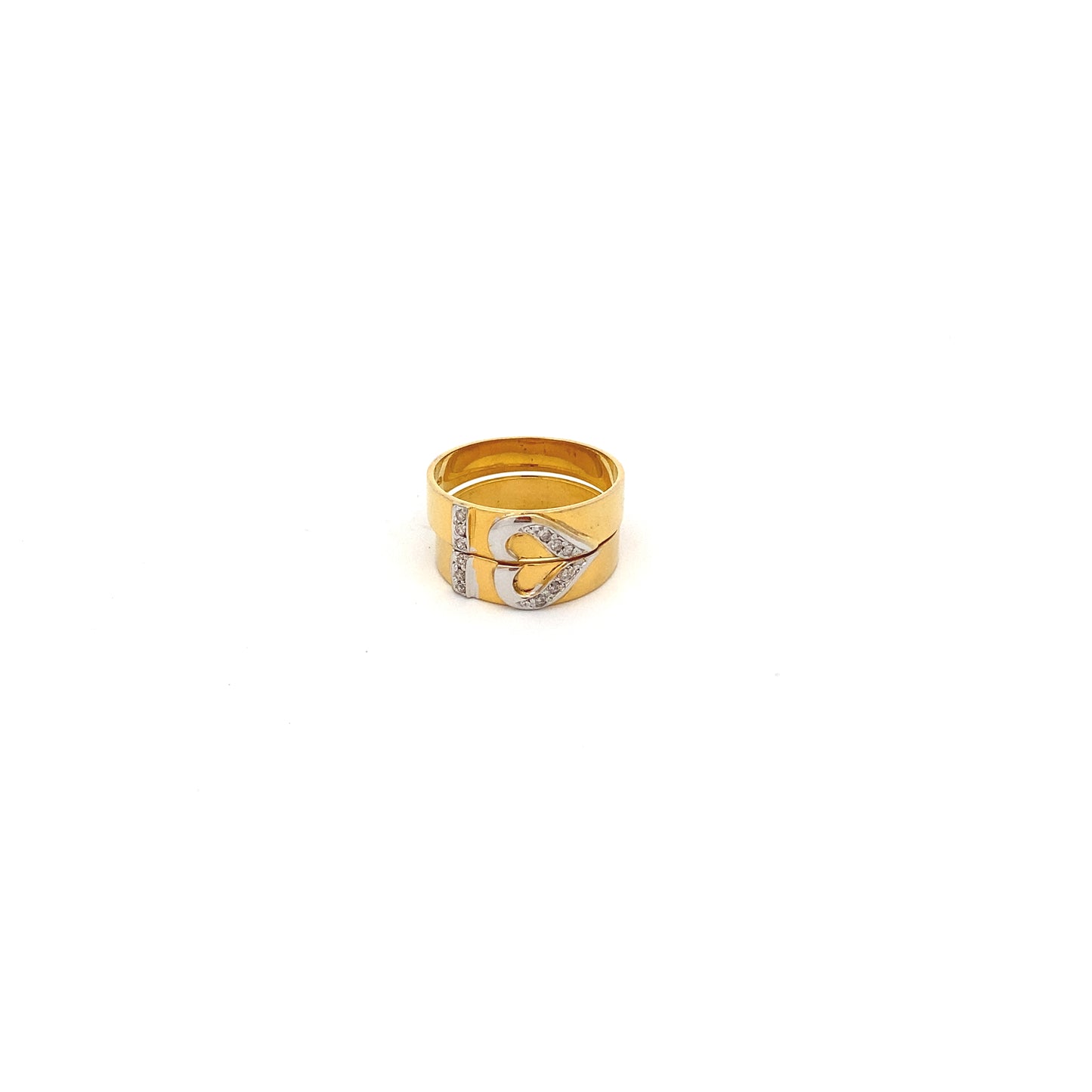 Serena 18K 2 Tone Wedding Ring