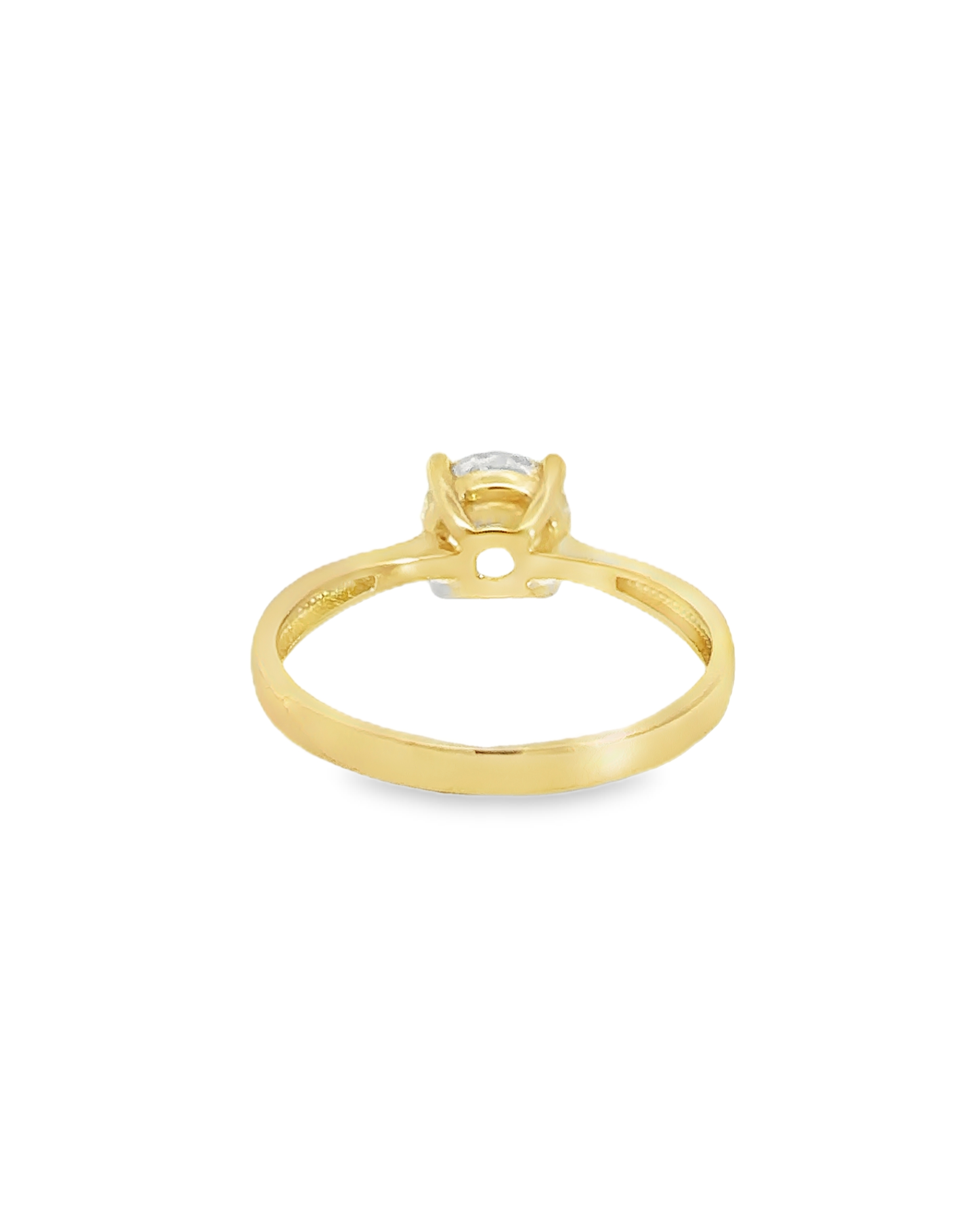 Thalya 18 Karat Yellow Gold Engagement Ring Size 7