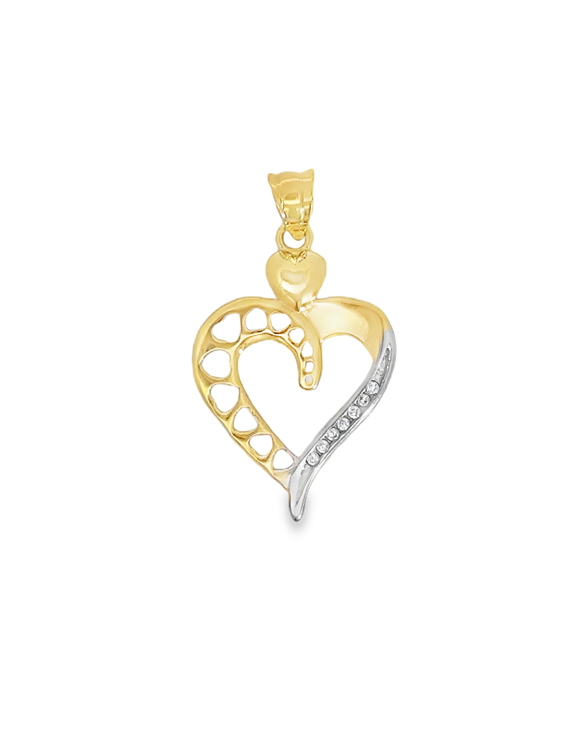 Naida 18 Karat Yellow Gold Heart Pendant