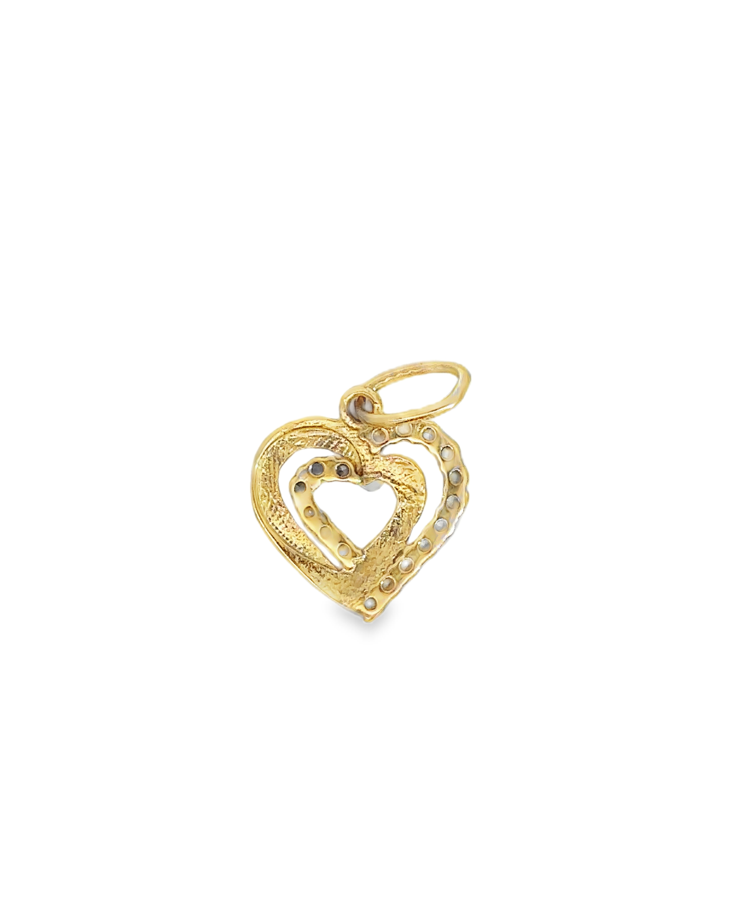 Isadora 18 Karat Yellow Gold Double Heart Pendant