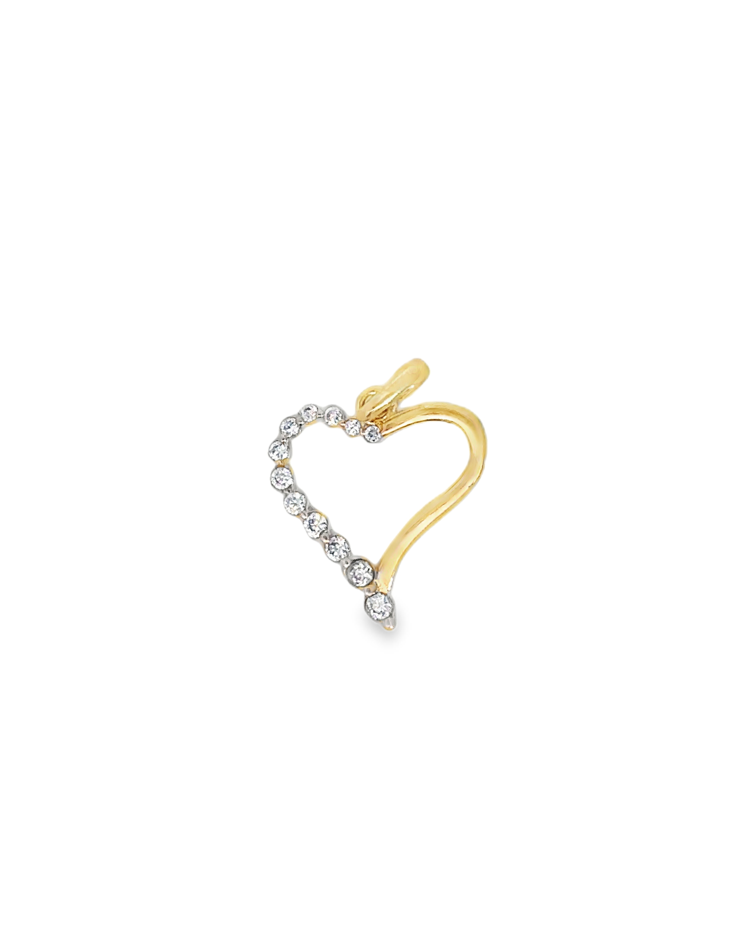 Hypatia 18 Karat Yellow Gold Heart Pendant