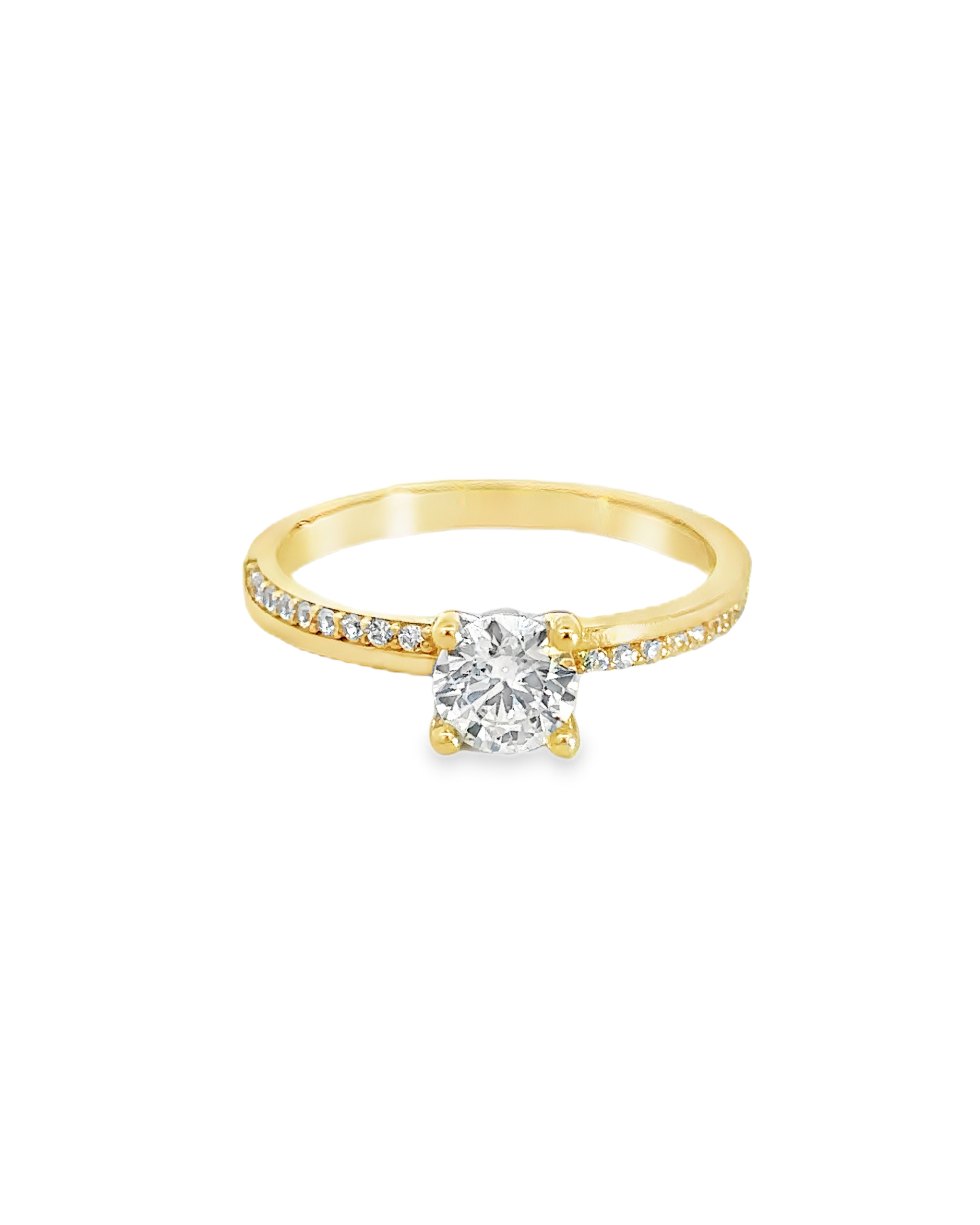 Aristea 18 Karat Yellow Gold Engagement Ring S-7.5