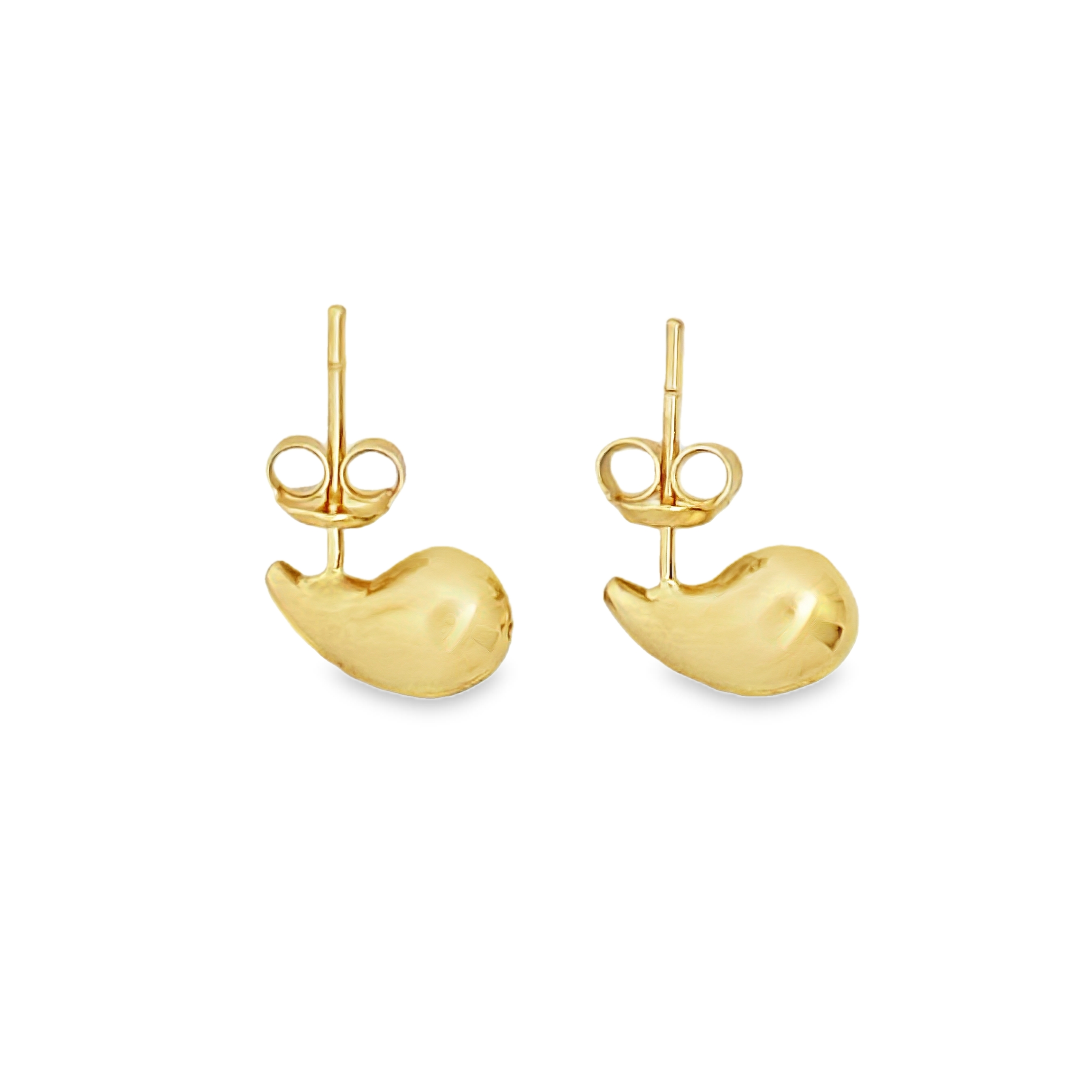 Elissa 18 Karat Yellow Gold Stud Earring Drop Design