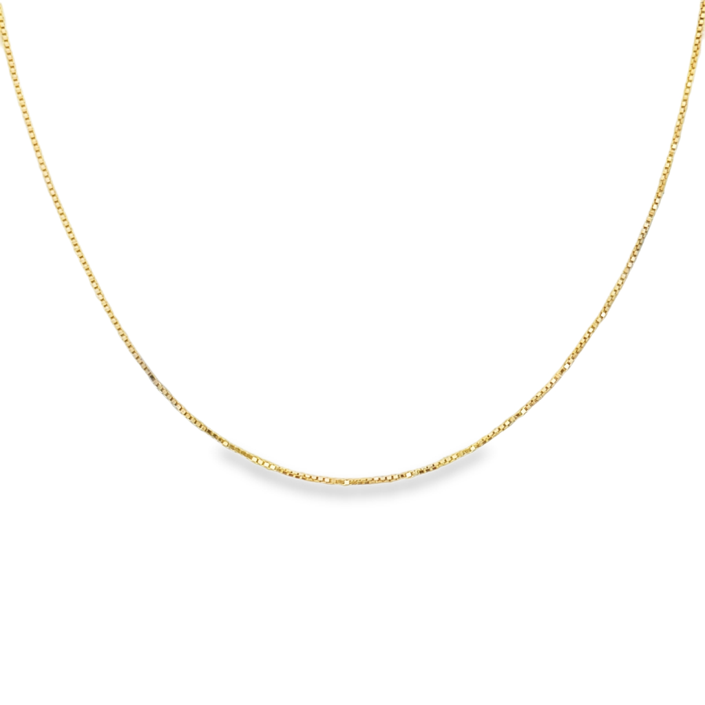 Aella 14 Karat Yellow Gold Box Chain