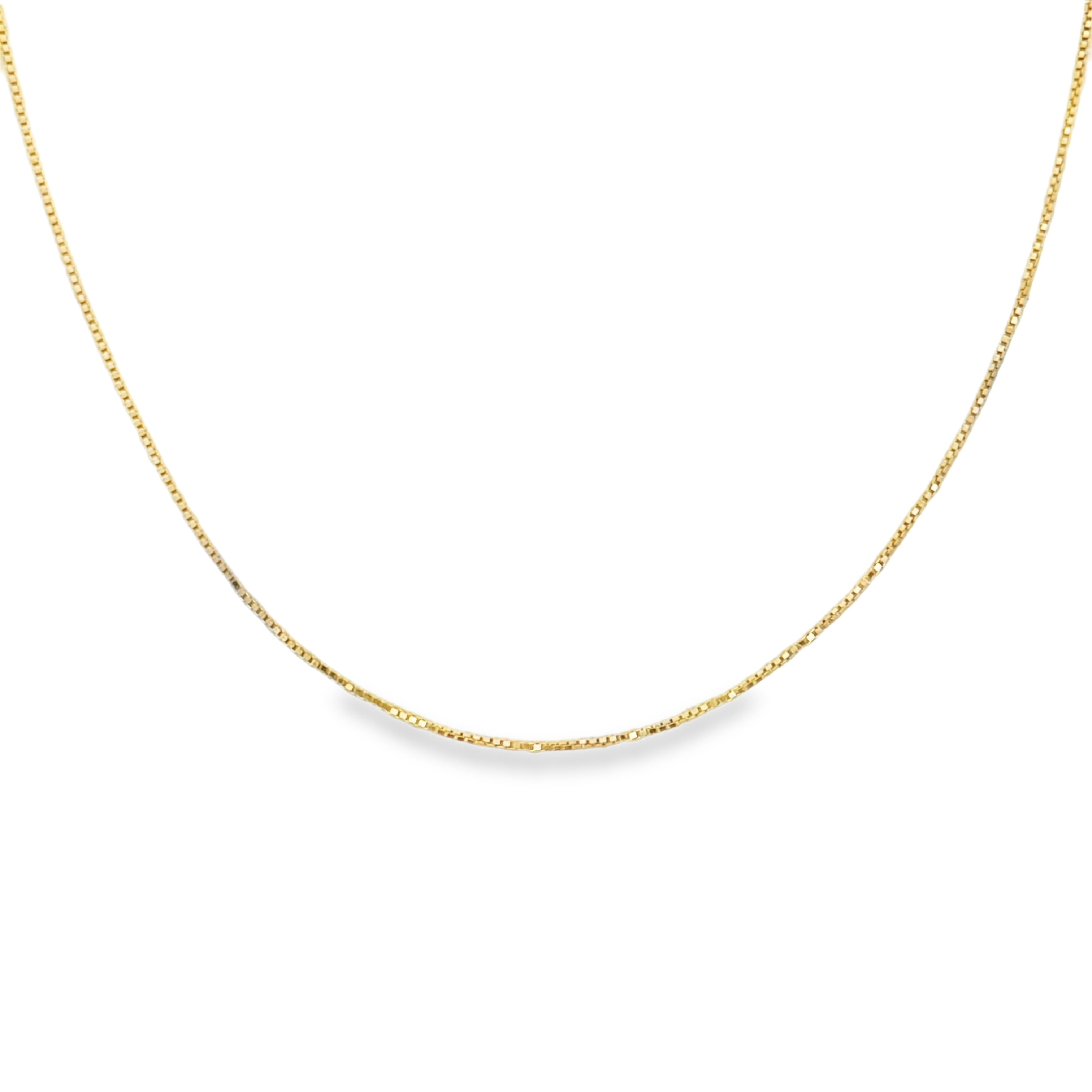 Aella 14 Karat Yellow Gold Box Chain