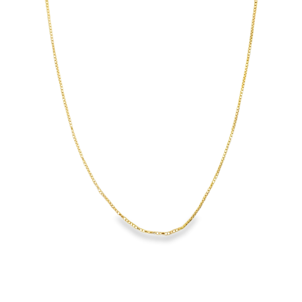 Aella 14 Karat Yellow Gold Box Chain