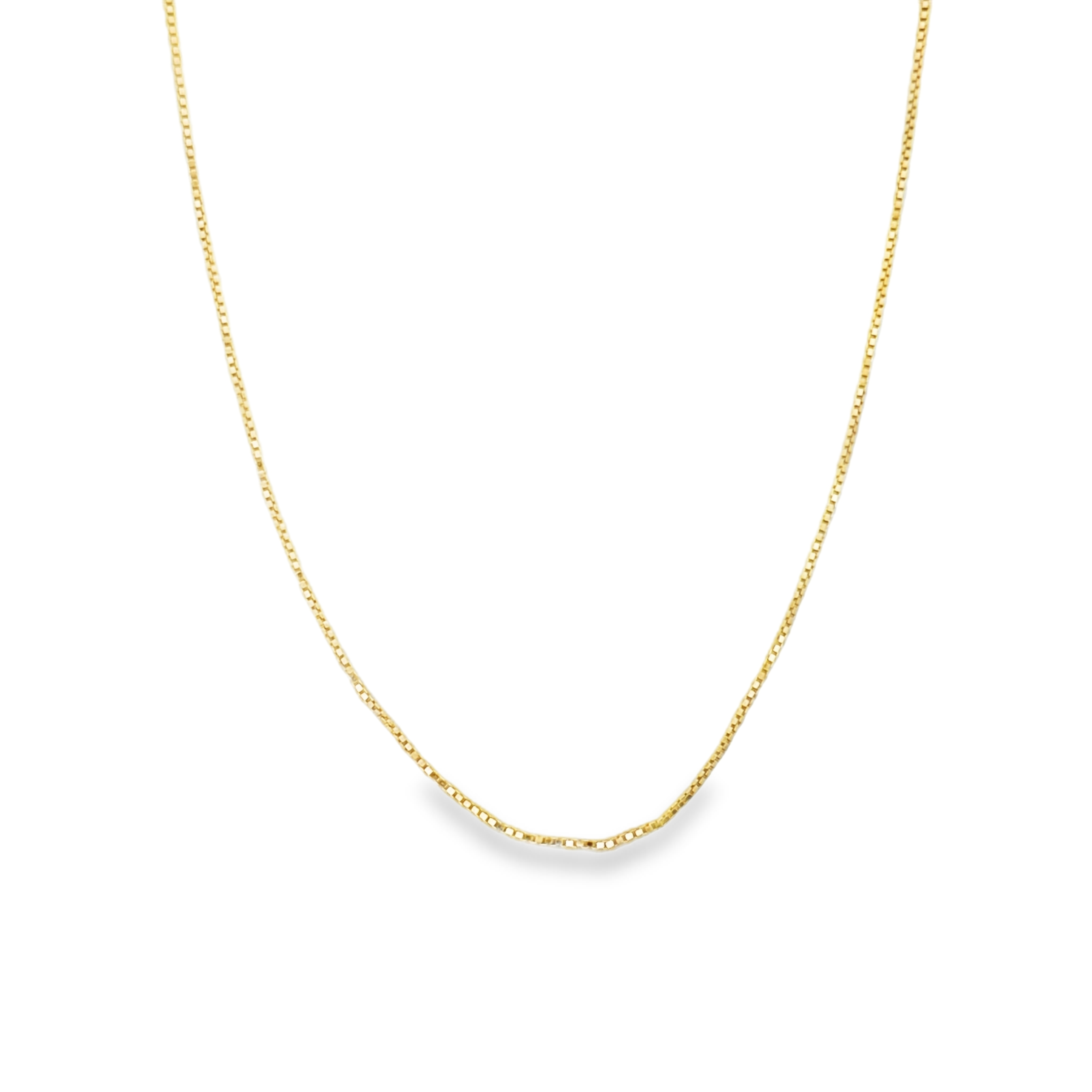Aella 14 Karat Yellow Gold Box Chain