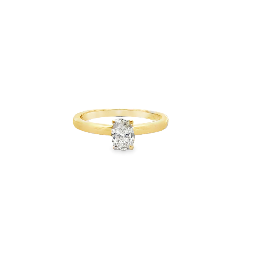 Euphrosyne Yellow Gold Engagement Ring .53 Carat