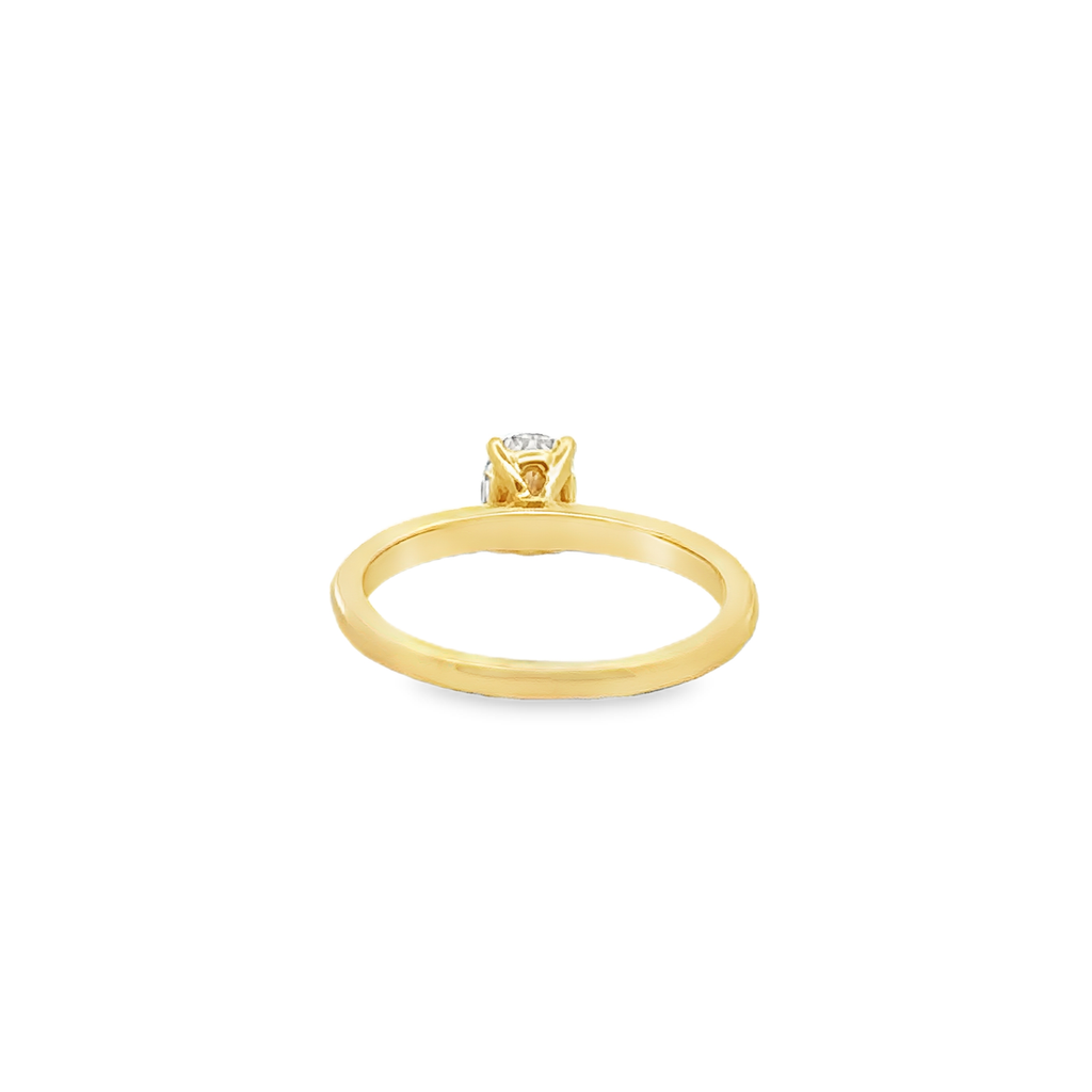 Euphrosyne Yellow Gold Engagement Ring .53 Carat